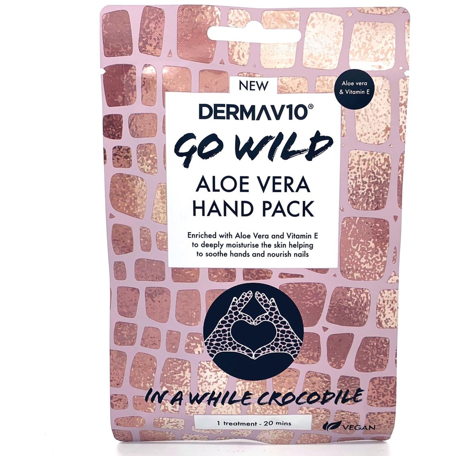 Derma V10 Go Wild Aloe Vera Hand Pack Pink Wilko