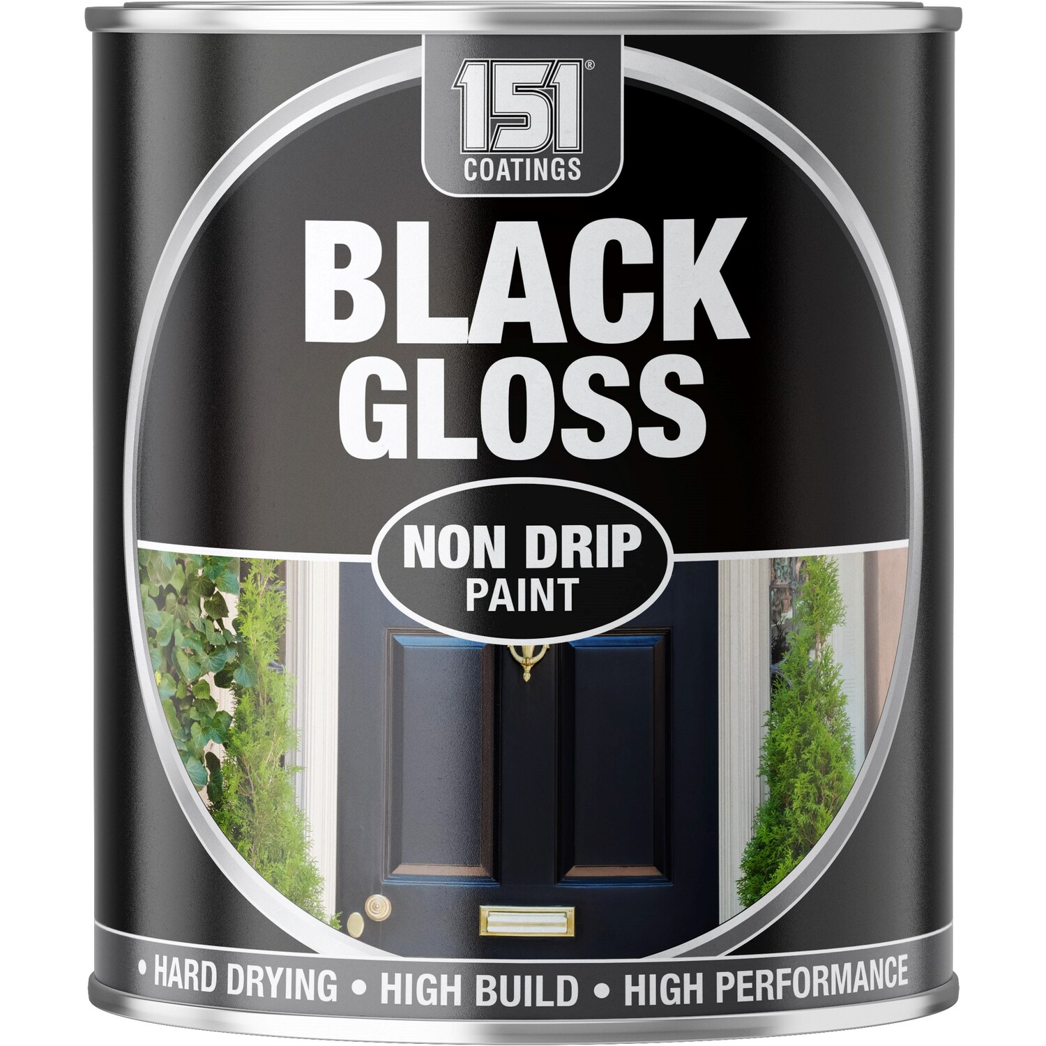 151 Non Drip Black Gloss Paint 300ml Wilko