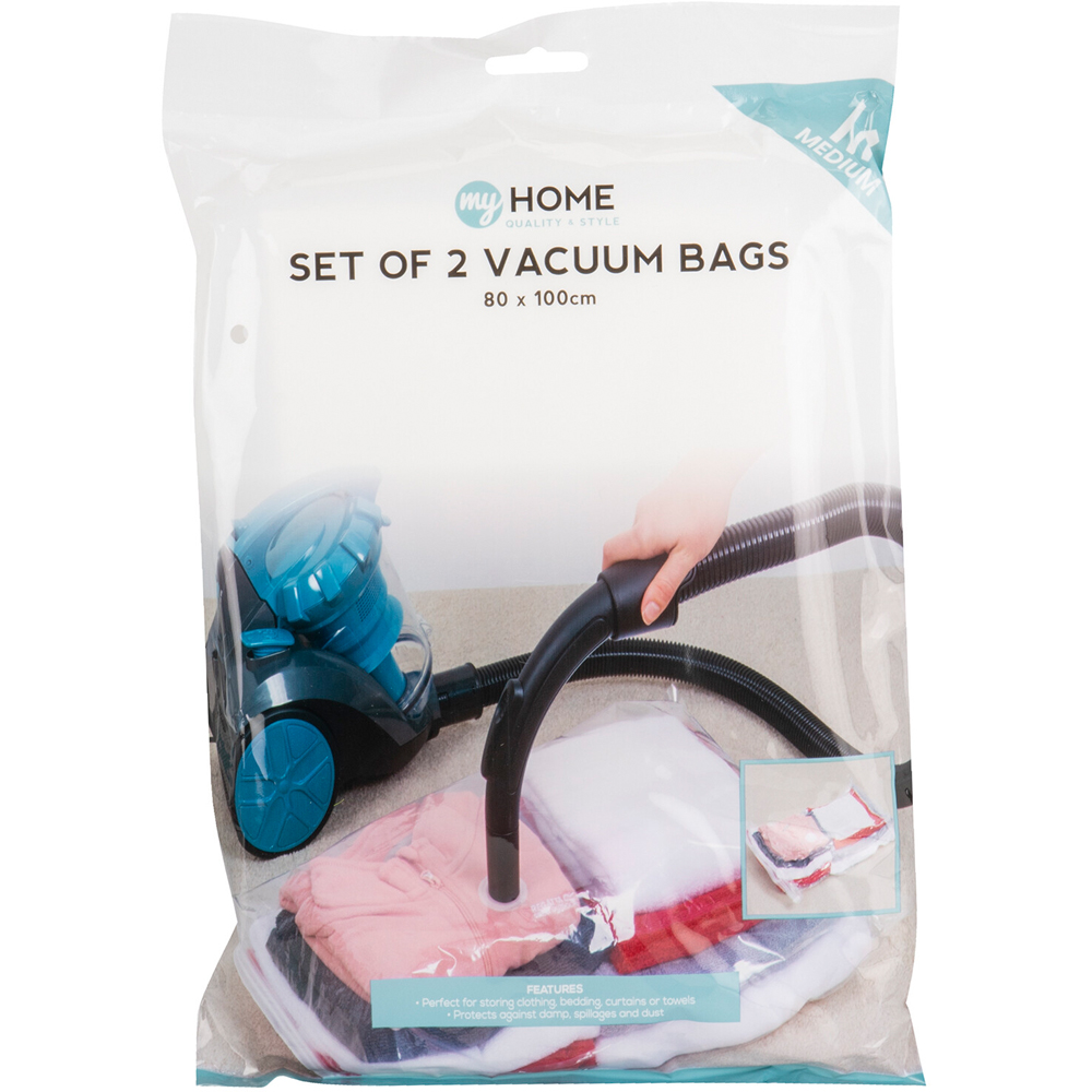 My Home Medium Vacuum Bags 2 Pack Wilko