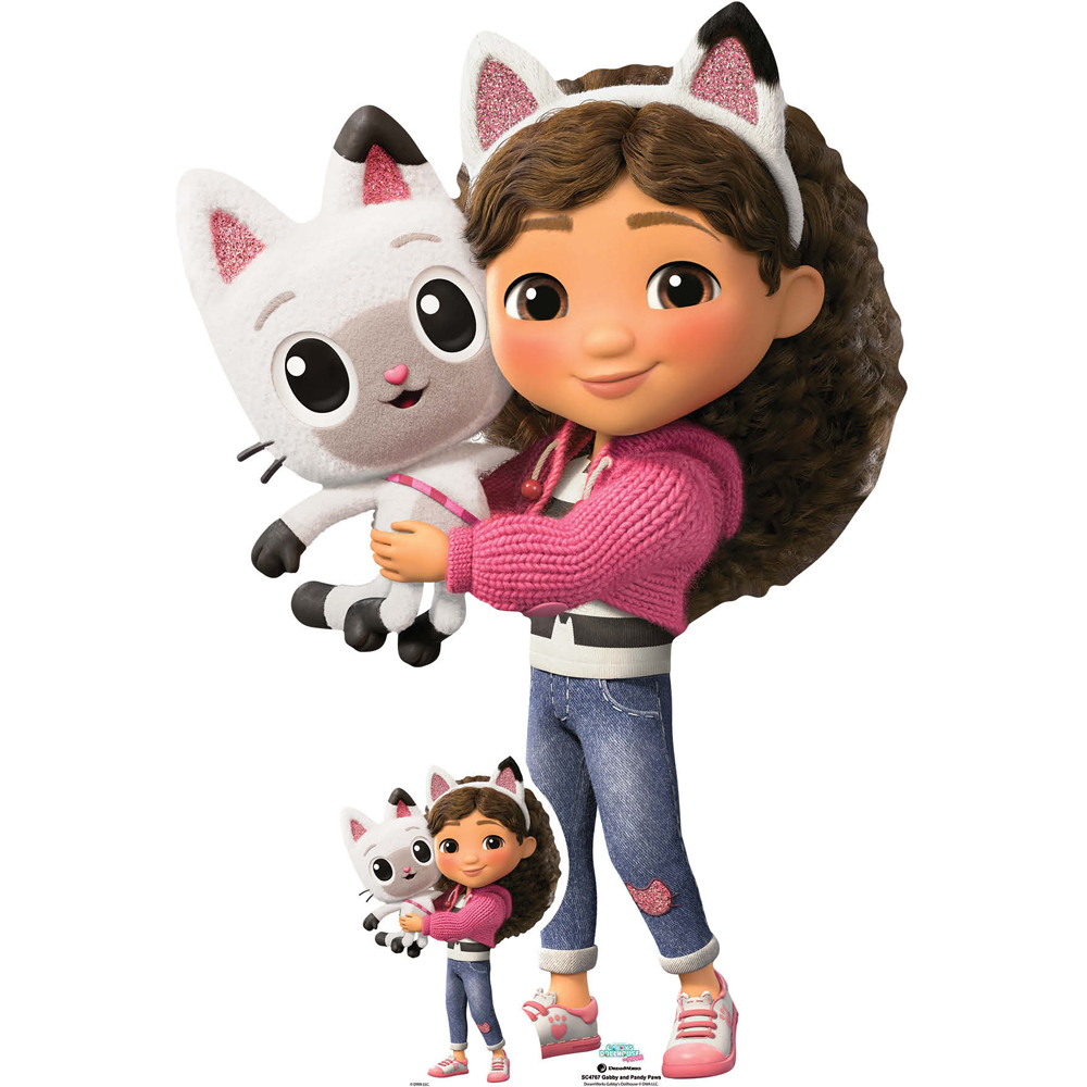 Pandy Home Star Cutouts Gabby and Pandy Paws Small Cardboard Cutout 3.1ft | Wilko