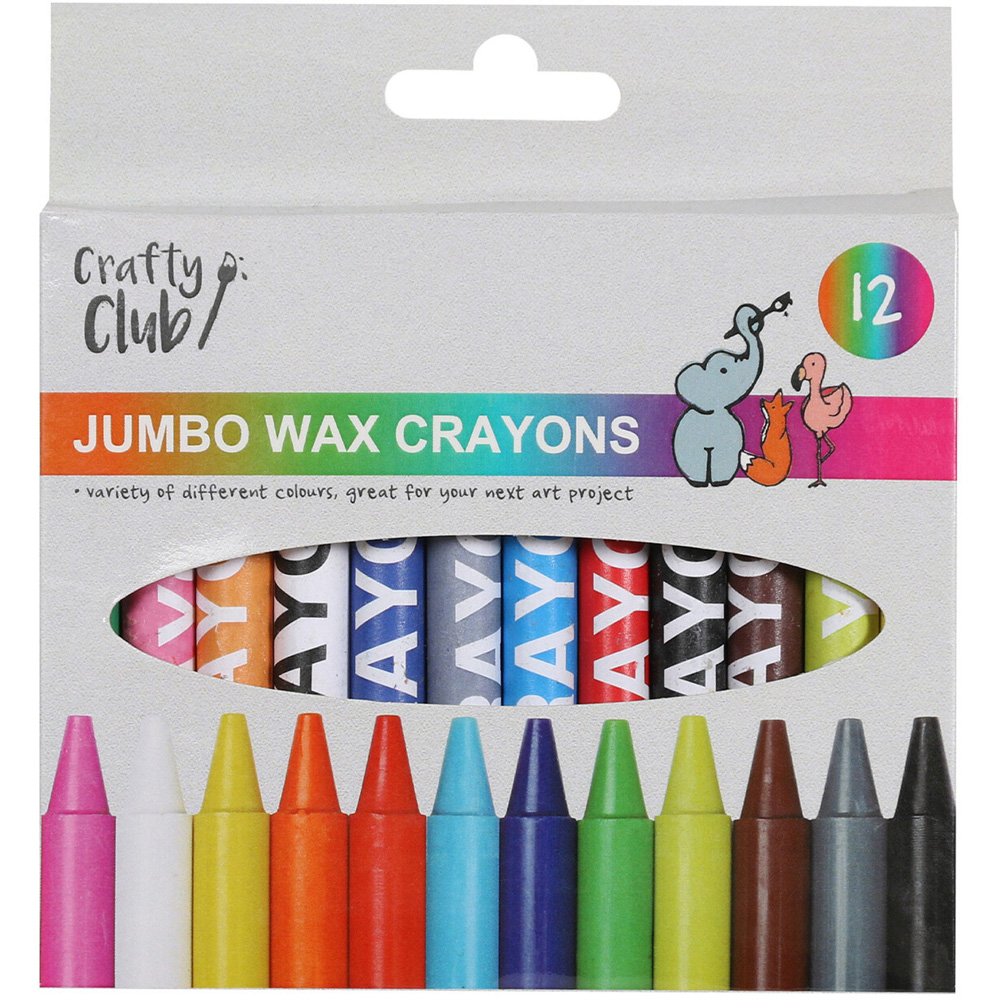 Pack of 12 Jumbo Crayons Wilko