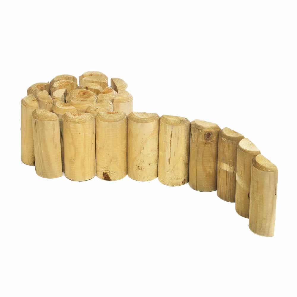 Wilko Log Garden Border Edging 1.8m x 15cm Wilko