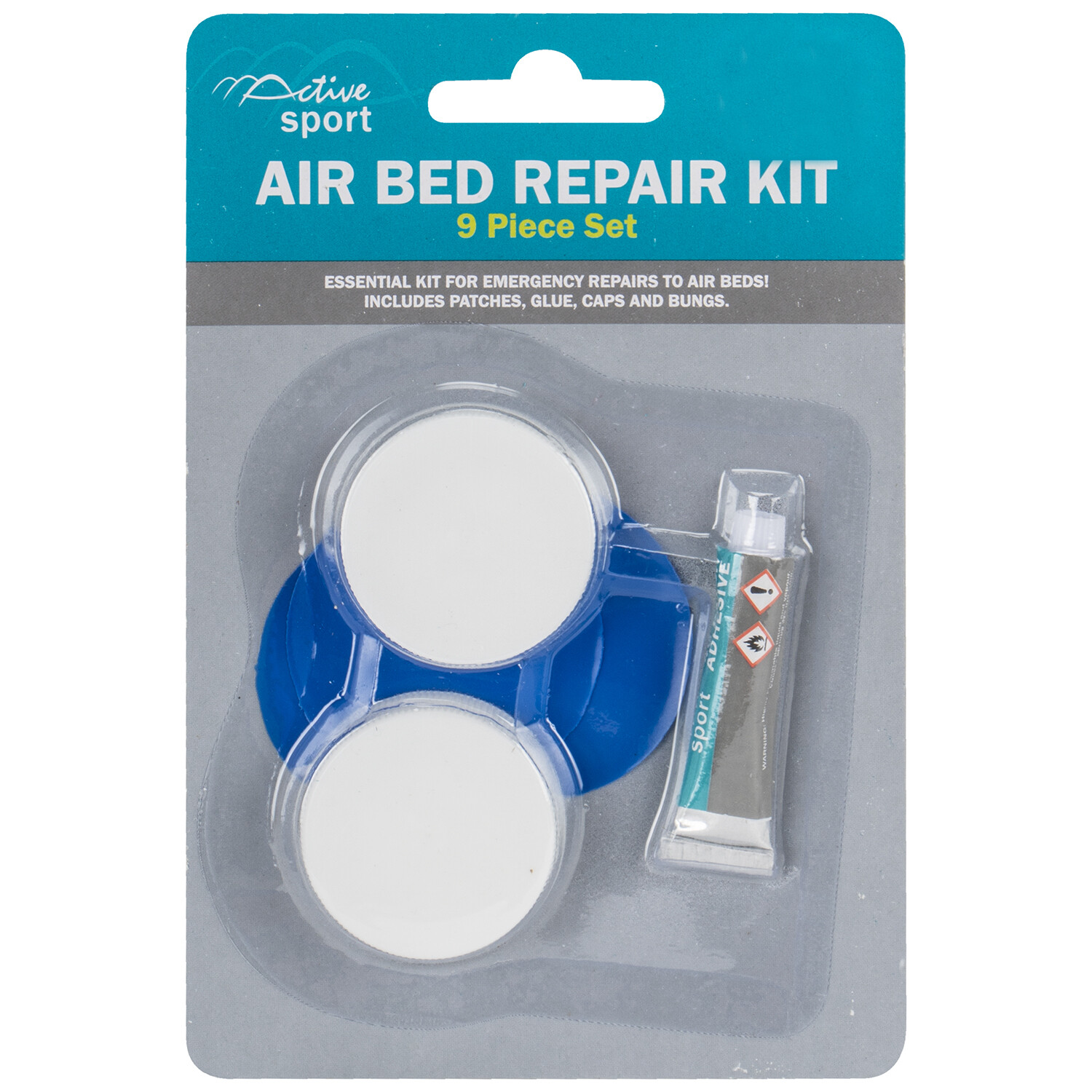 9 Piece Air Bed Repair Kit Wilko