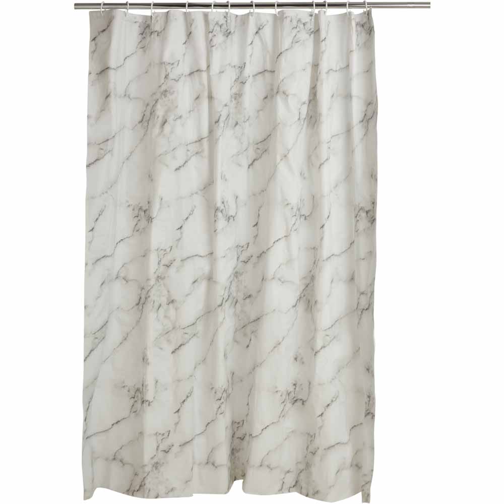 Wilko Marble Shower Curtain Wilko