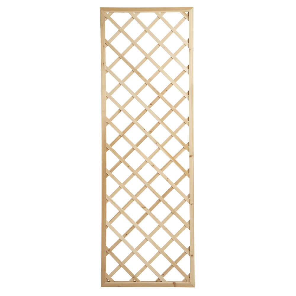 Wilko Natural Lattice Garden Trellis 180cm x 60cm 5 pack Wilko