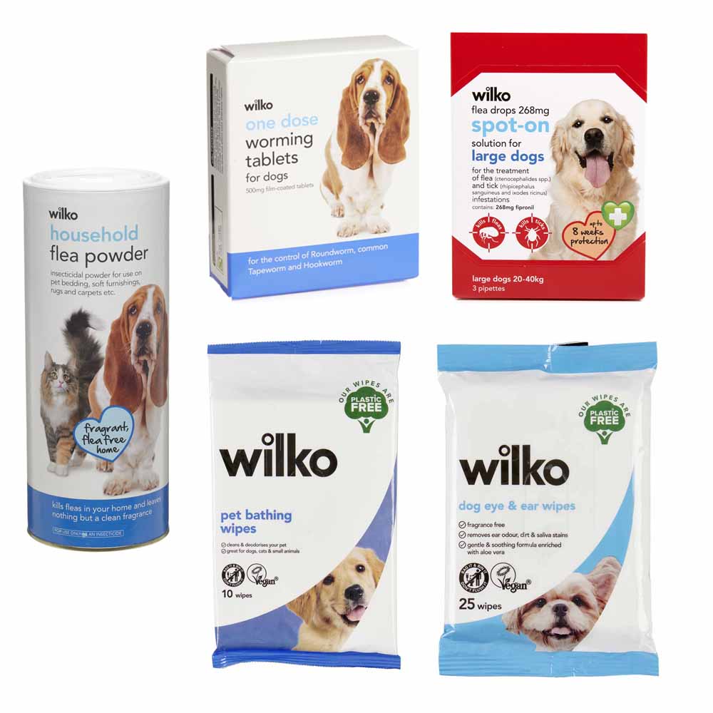 Wilko Large Dog Flea and Worming Bundle Wilko