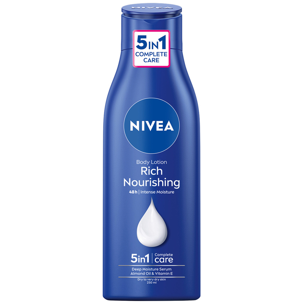 Nivea 5 in 1 Rich Nourishing Body Lotion 250ml