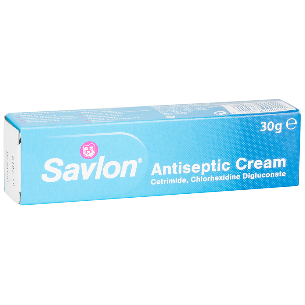 Savlon Antiseptic Cream 30g - For Cuts, Grazes, Burns, Bites & Nappy Rash