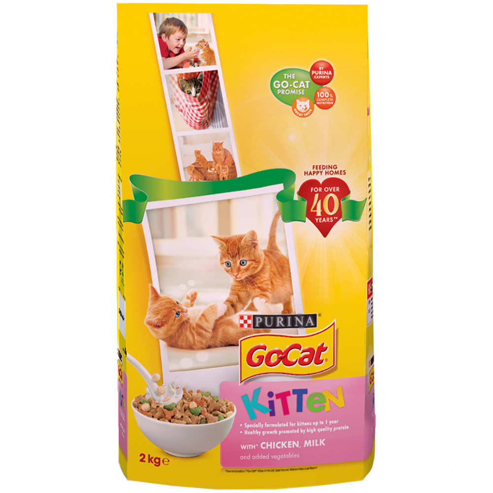 Go-Cat Chicken Milk and Veg Kitten Dry Cat Food 2kg