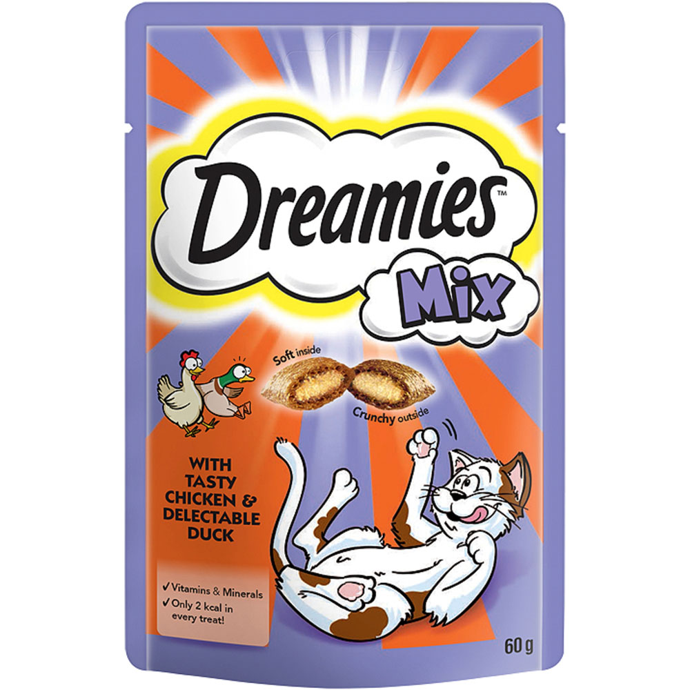 Dreamies Mix Chicken and Duck Cat Food 60g