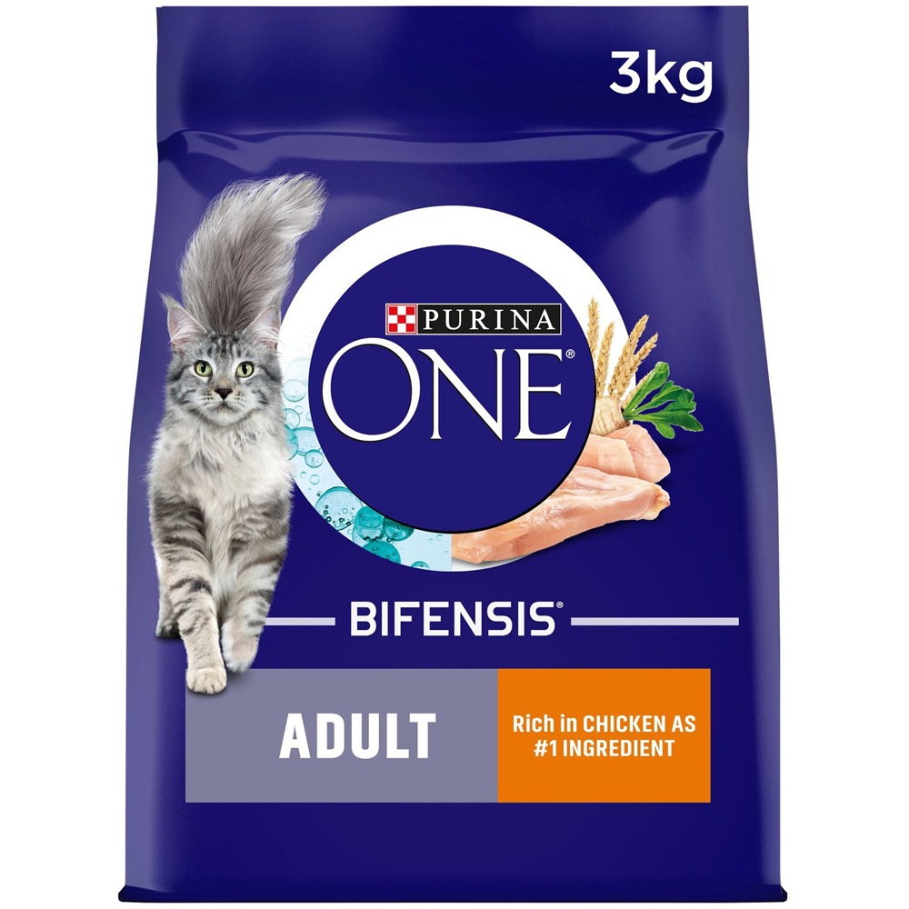 Purina ONE Chicken and Wholegrains Adult Dry Cat Food 3kg