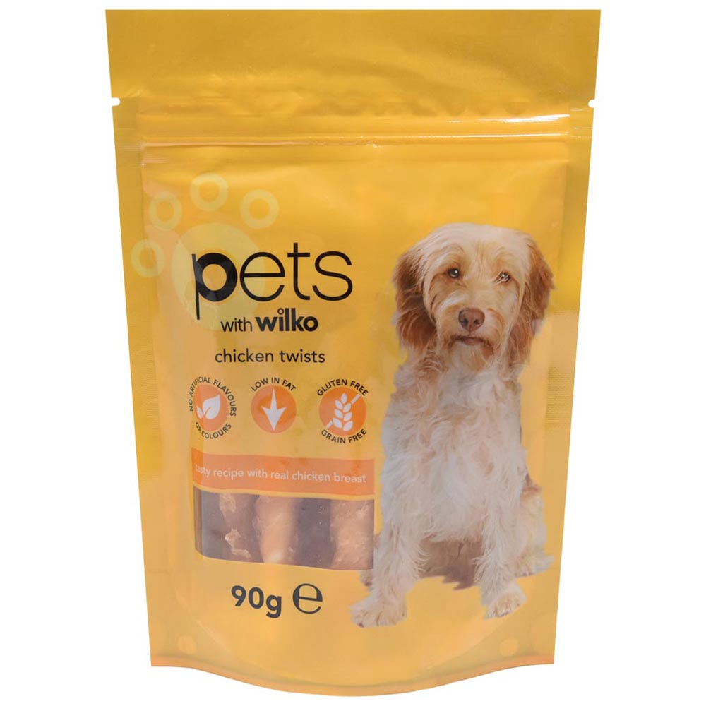 Wilko Chicken and Hide Twisters Dog Treats 90g