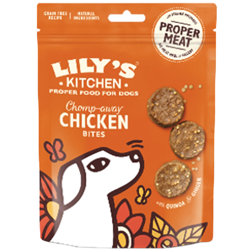 Lily's Kitchen Chicken and Quinoa Bites Dog Treat 70g
