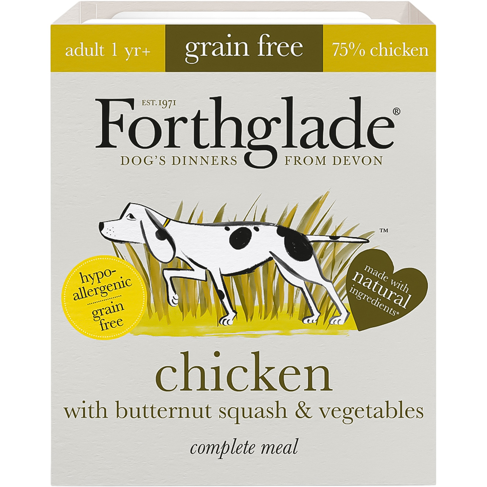 Forthglade Chicken Squash and Vegetable Grain Free Dog Food 395g
