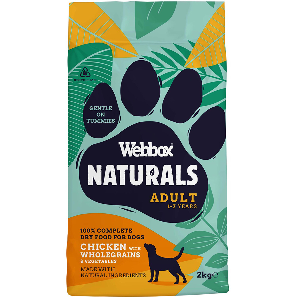 Webbox Naturals Chicken with Wholegrains and Vegetables Dry Adult Dog Food 2kg