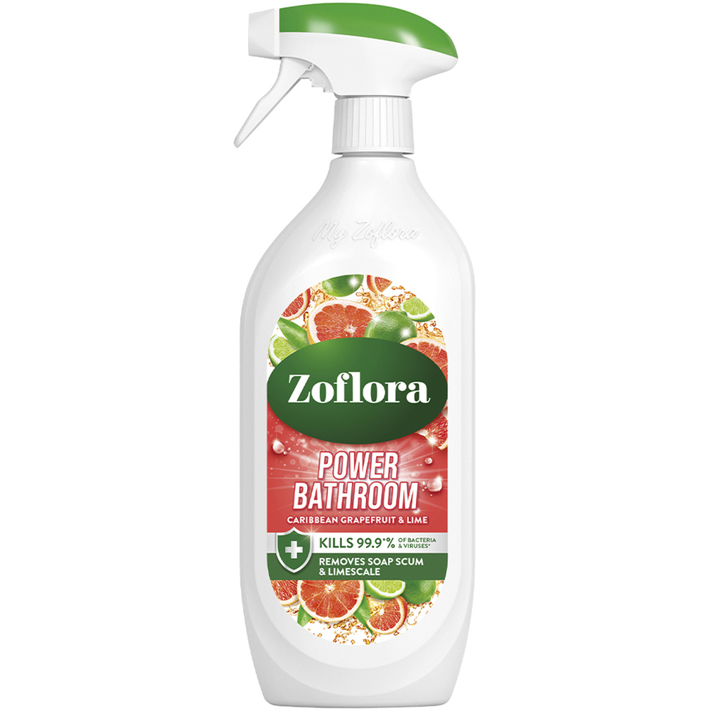 Zoflora Caribbean Grapefruit and Lime Bathroom Spray - 800ml - Kills 99.9% Bacteria