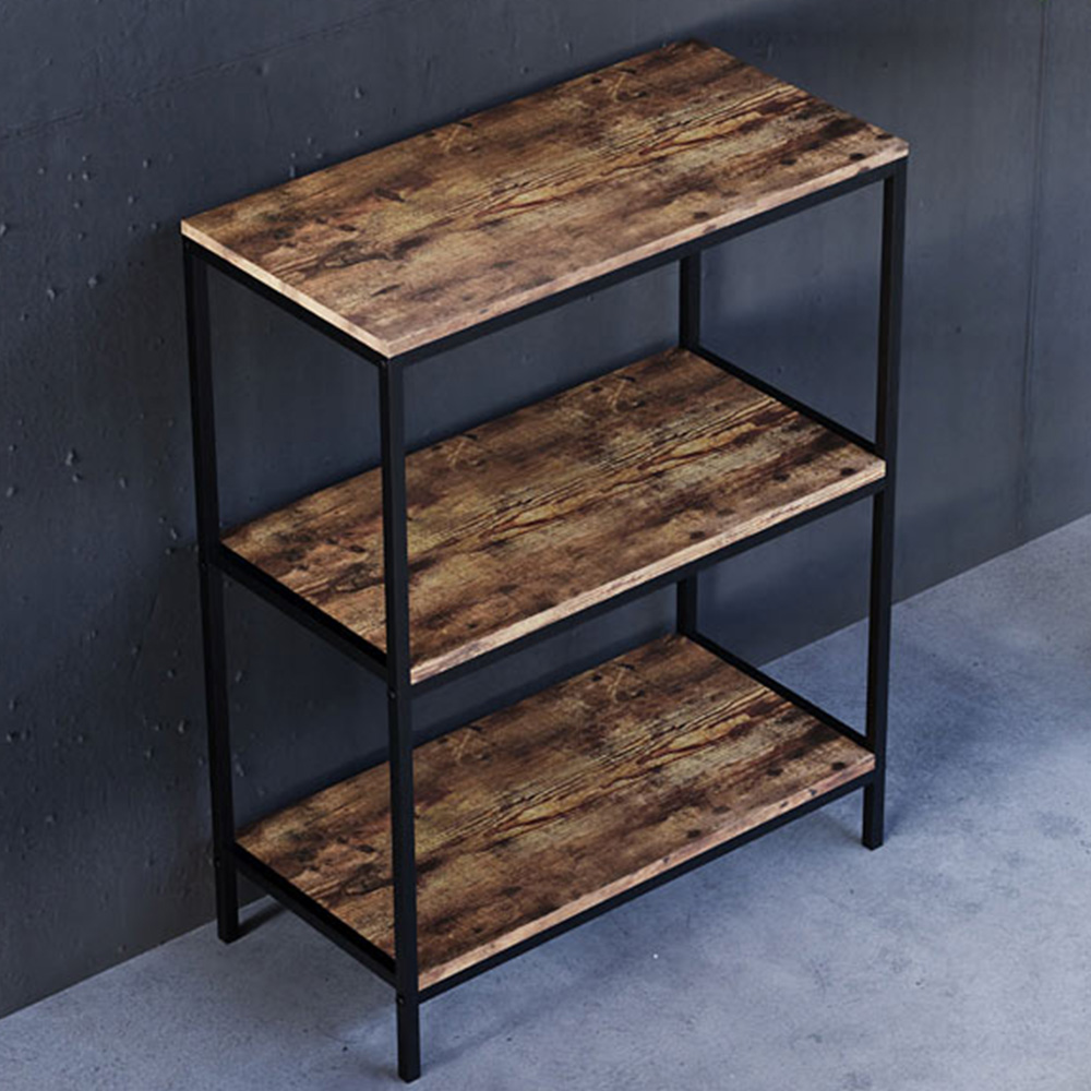 VIDA DESIGNS Brooklyn 3 Shelf Brown Bookcase