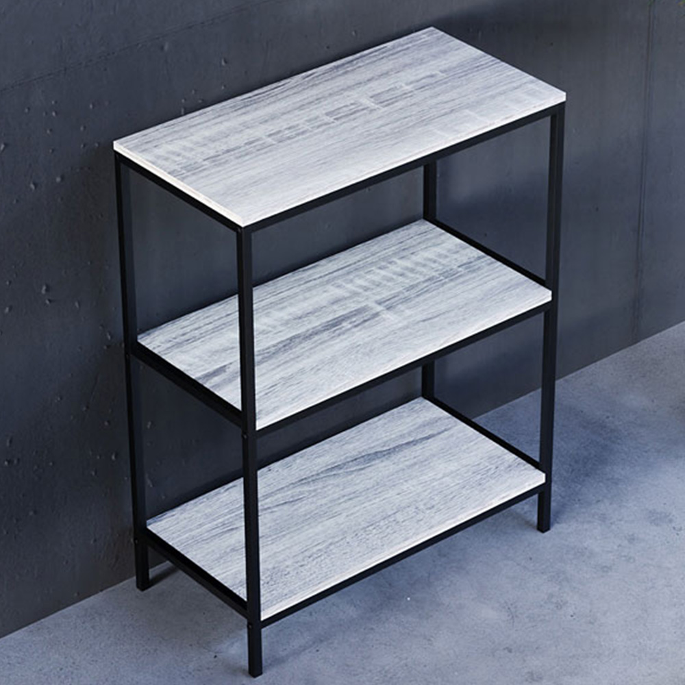 VIDA DESIGNS Brooklyn 3 Shelf Grey Bookcase