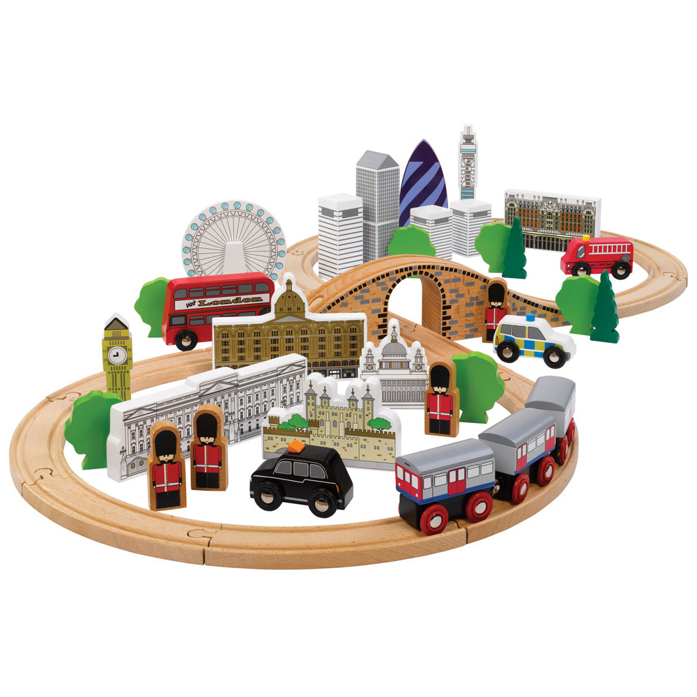 Tidlo Toys - City of London Train Set - Wooden Toy - Multi-piece