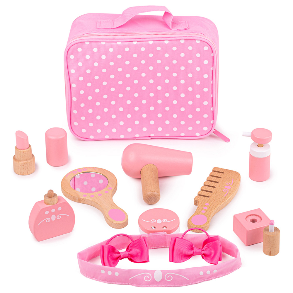 Bigjigs Toys Wooden Vanity Kit - Pretend Play - Cream