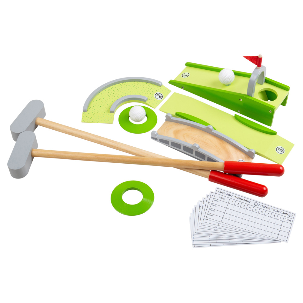Bigjigs Toys Wooden Crazy Golf Set - Kids - Wood