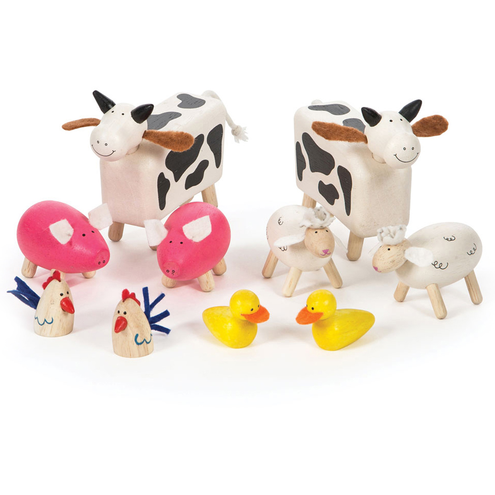 Tidlo Wooden Oldfield Farm Animals Set