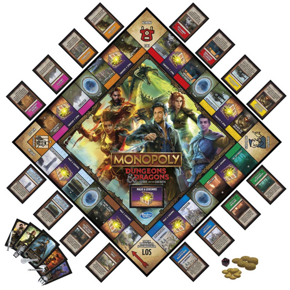 Monopoly Dungeons and Dragons Honor Among Thieves Edition Board Game