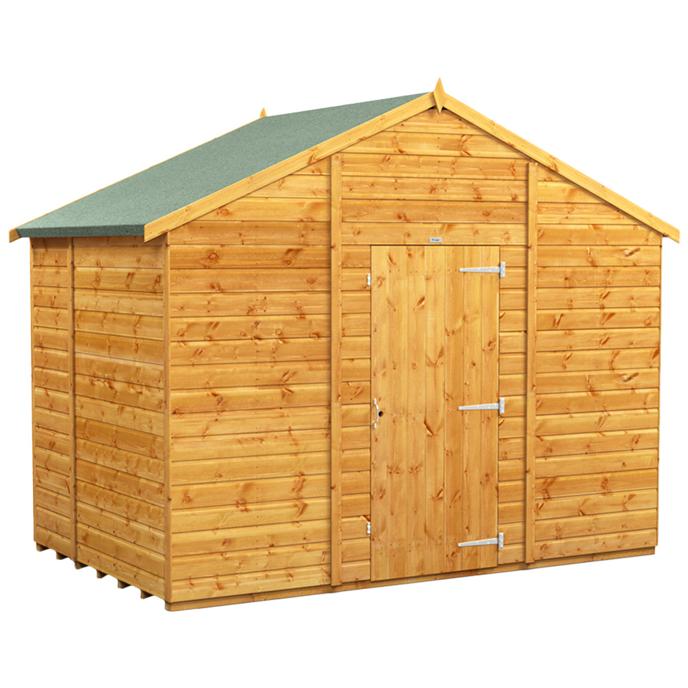 Powersheds Power Sheds Apex Wooden Shed - Brown Size 6 X 10Ft