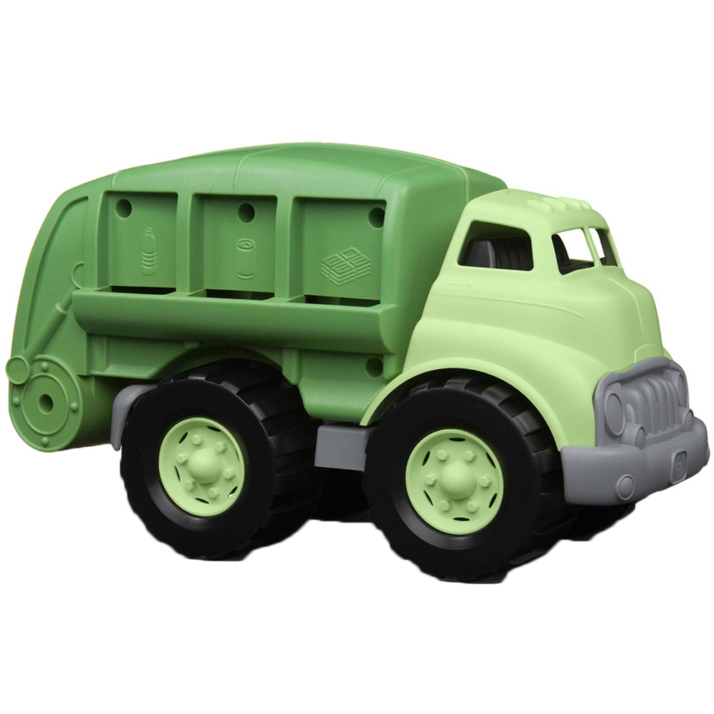 Bigjigs Toys Toy Recycling Truck - Green - 12 Months+