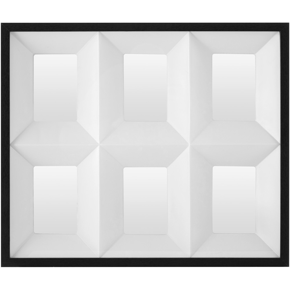 Premier Housewares 3D Box Design Square Black Collage Photo Frame