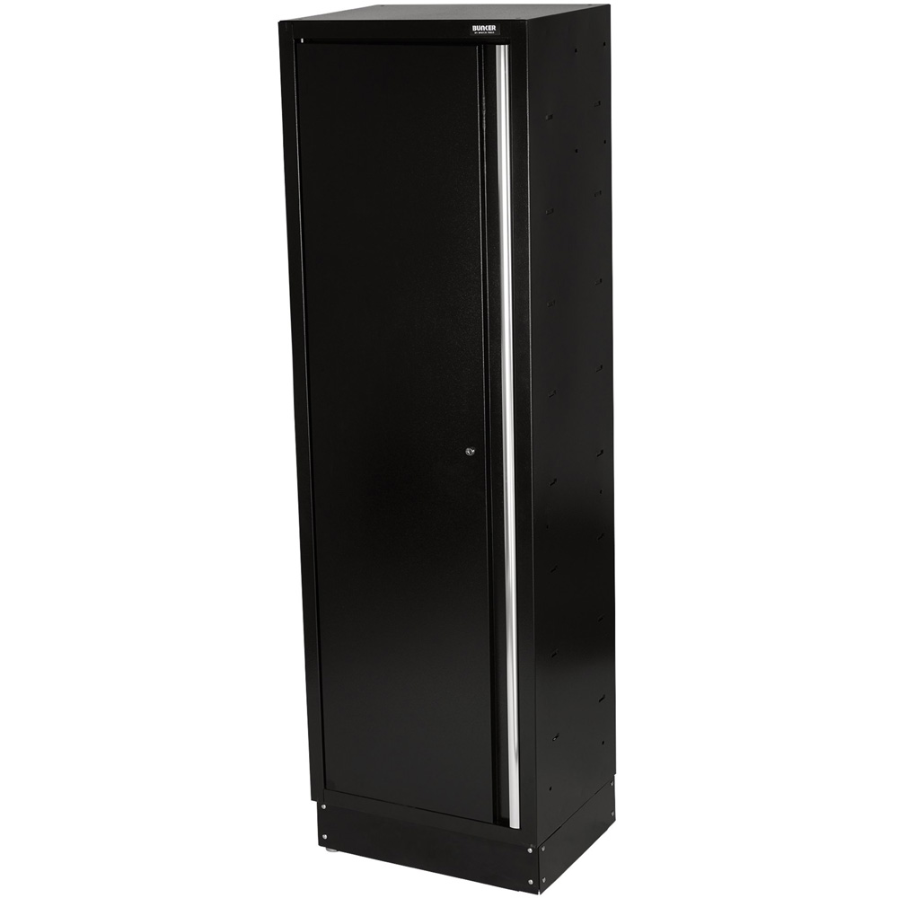 BUNKER Single Door Black Modular Tall Tool Cabinet