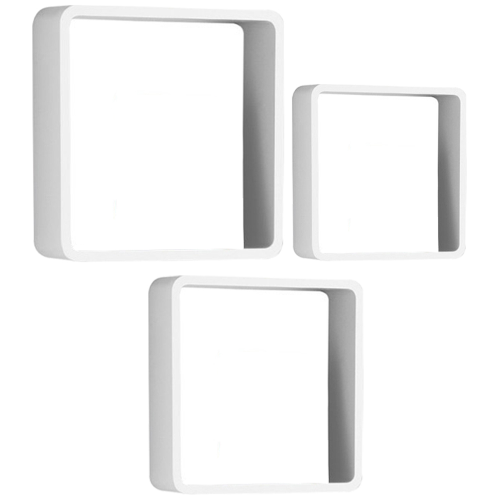 Premier Housewares White Floating Shelf 3 Pack