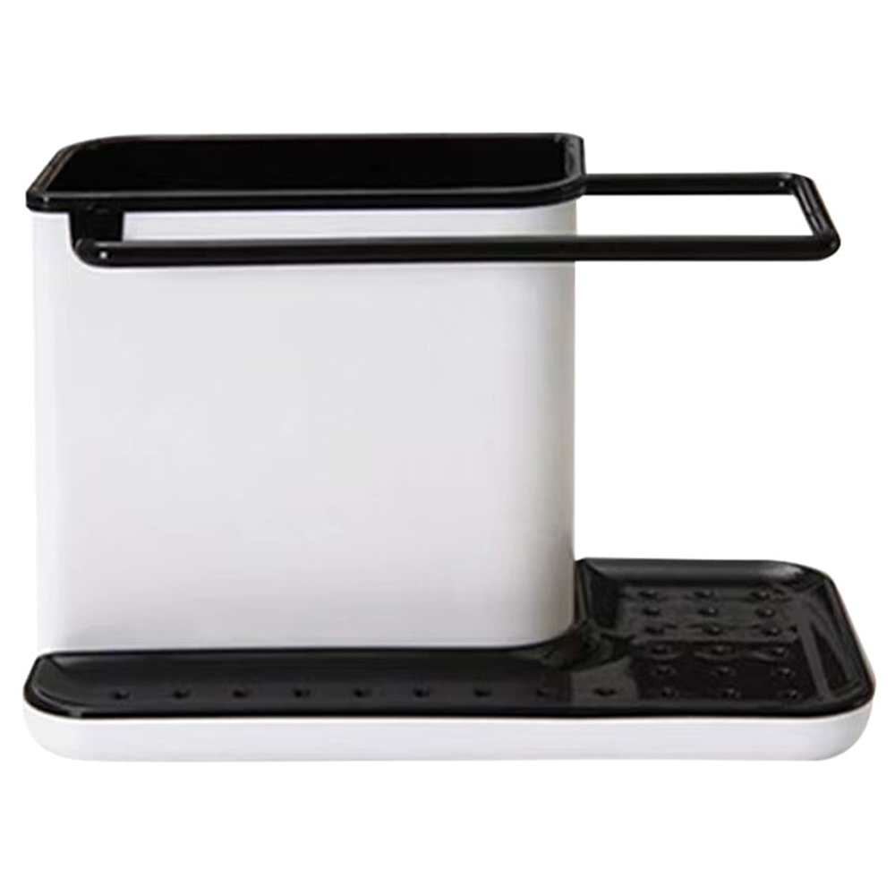 Living And Home Kitchen Sponge Cloth Holder Sink Caddy Organiser