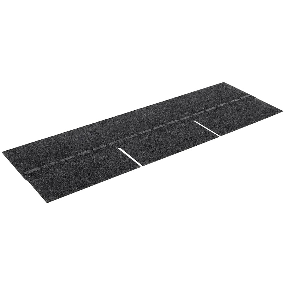 Living And Home Black Self-Adhesive Asphalt Shingles Bitumen Roofing 330 x 1000cm