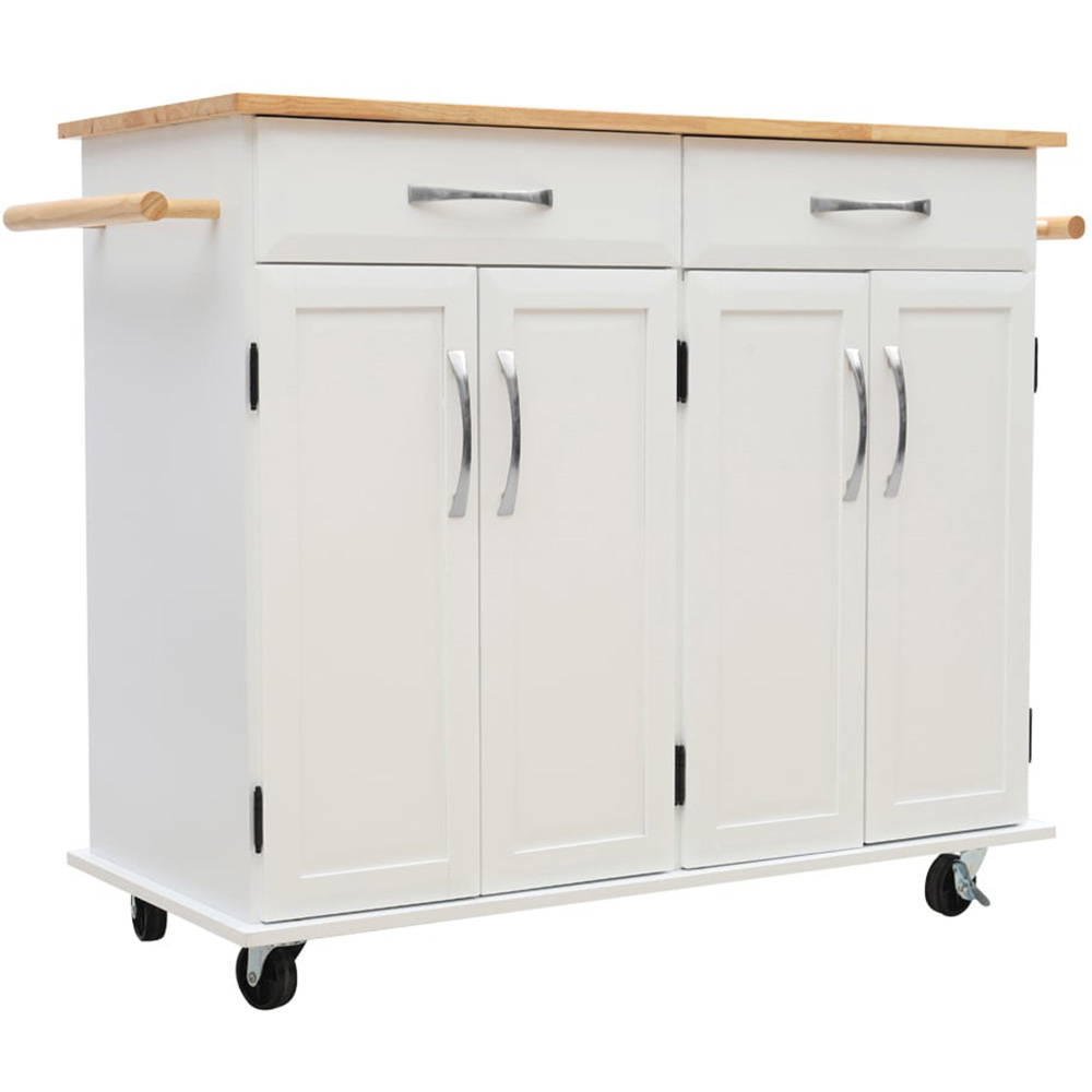 Living and Home Catering Trolley Cart with Drawers