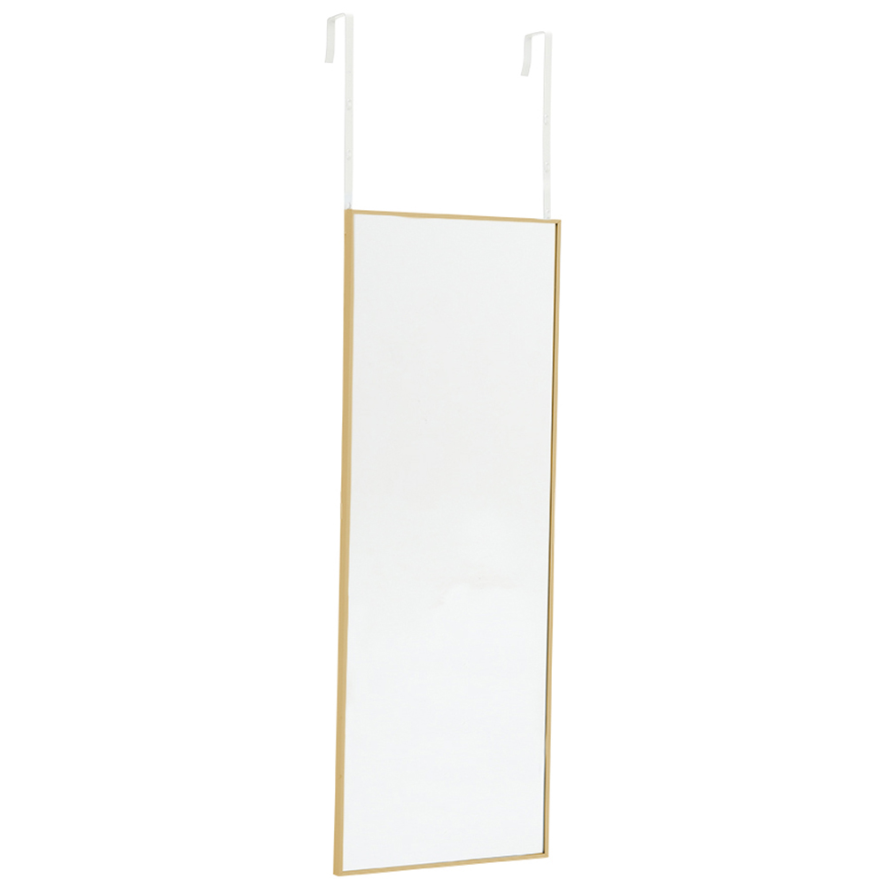 Living and Home Gold Frame Over Door Full Length Mirror 28 x 118cm