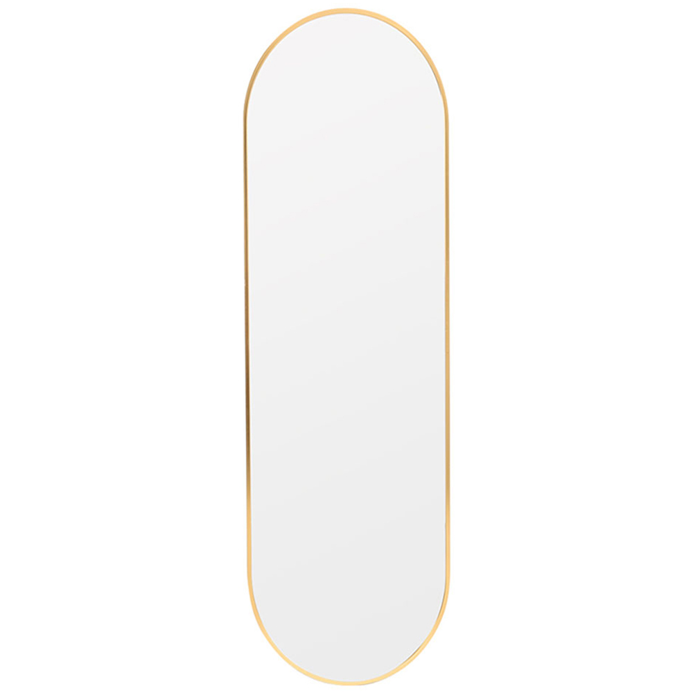 Living and Home Gold Oval Frame Full Length Wall Mirror 40 x 150cm