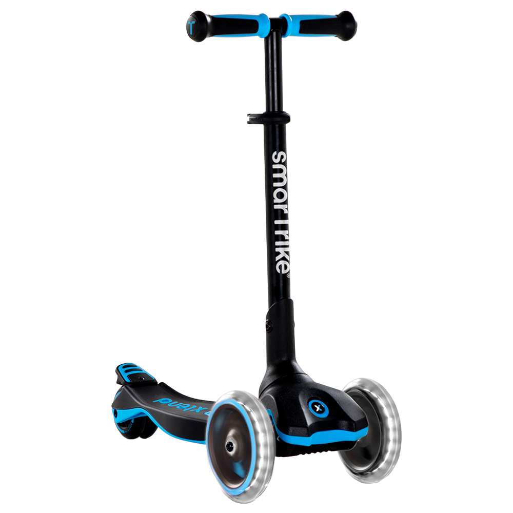 SmarTrike Xtend 3 Stage Scooter - Blue - Extendable Footboard - LED Wheels - Ages 3-12
