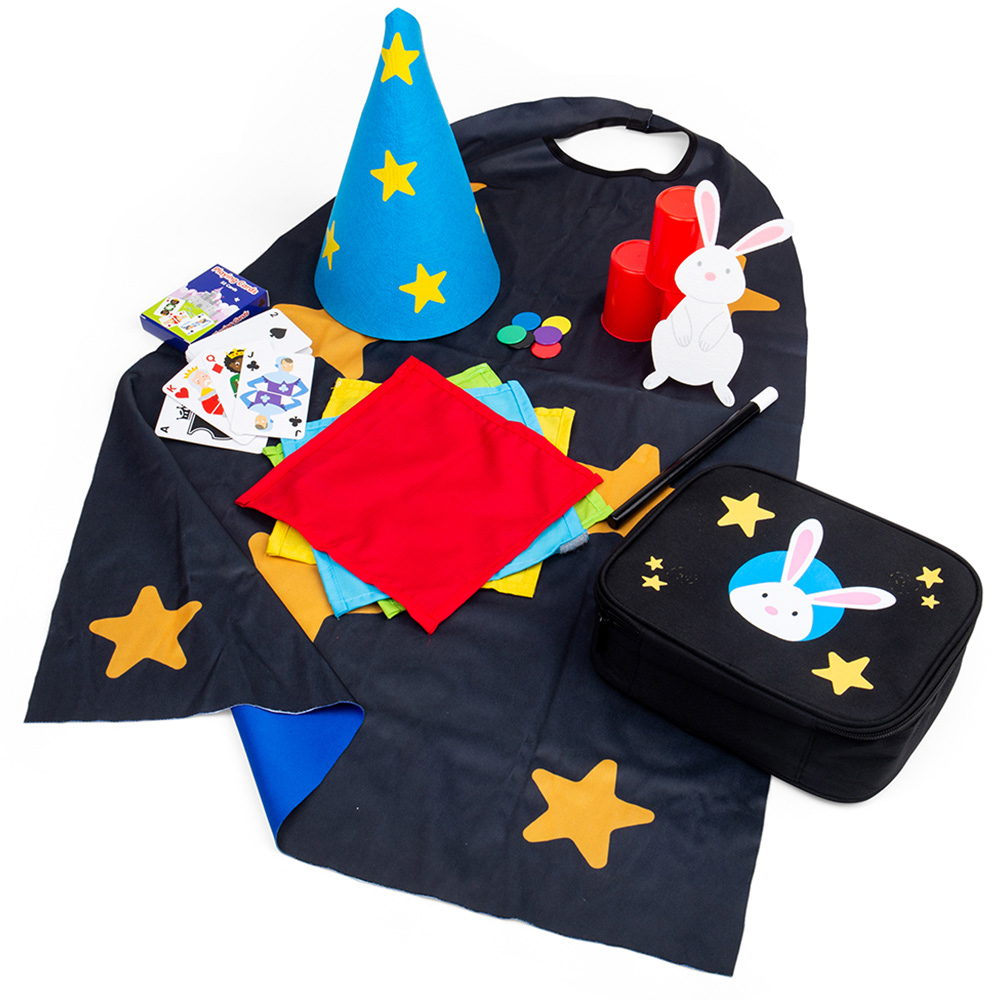 Bigjigs Toys Magician Kit - Role Play Toy - Black