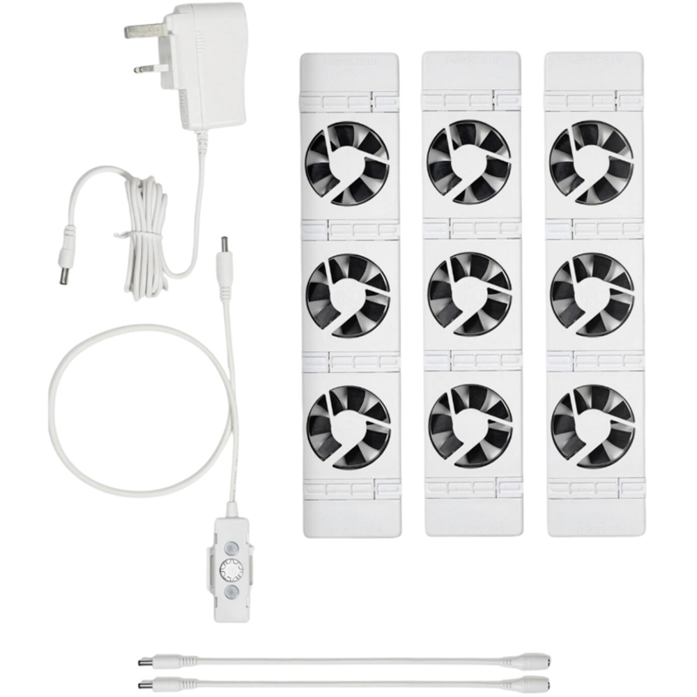 SpeedComfort White Radiator Amplifier Fan Unit 3 Pack