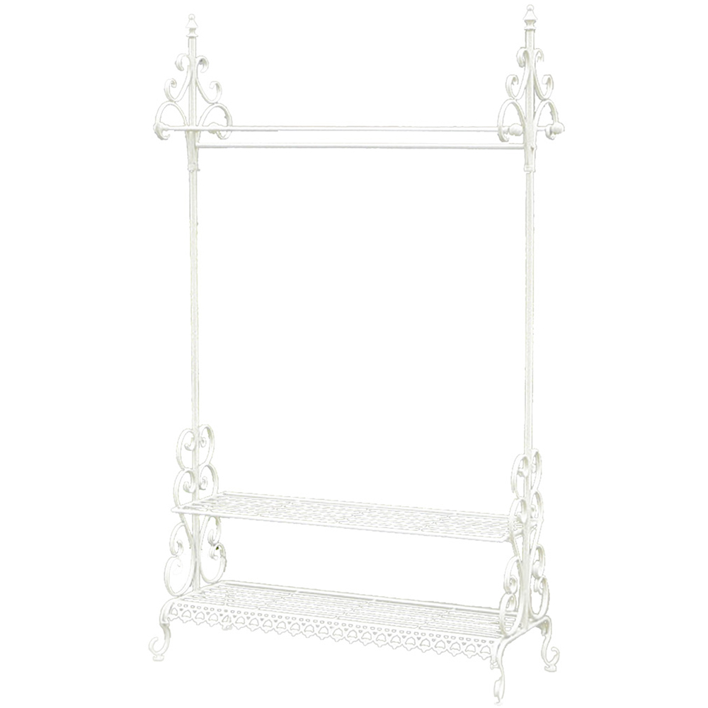 Charles Bentley Wrought Iron Hanging Rail - Cream
