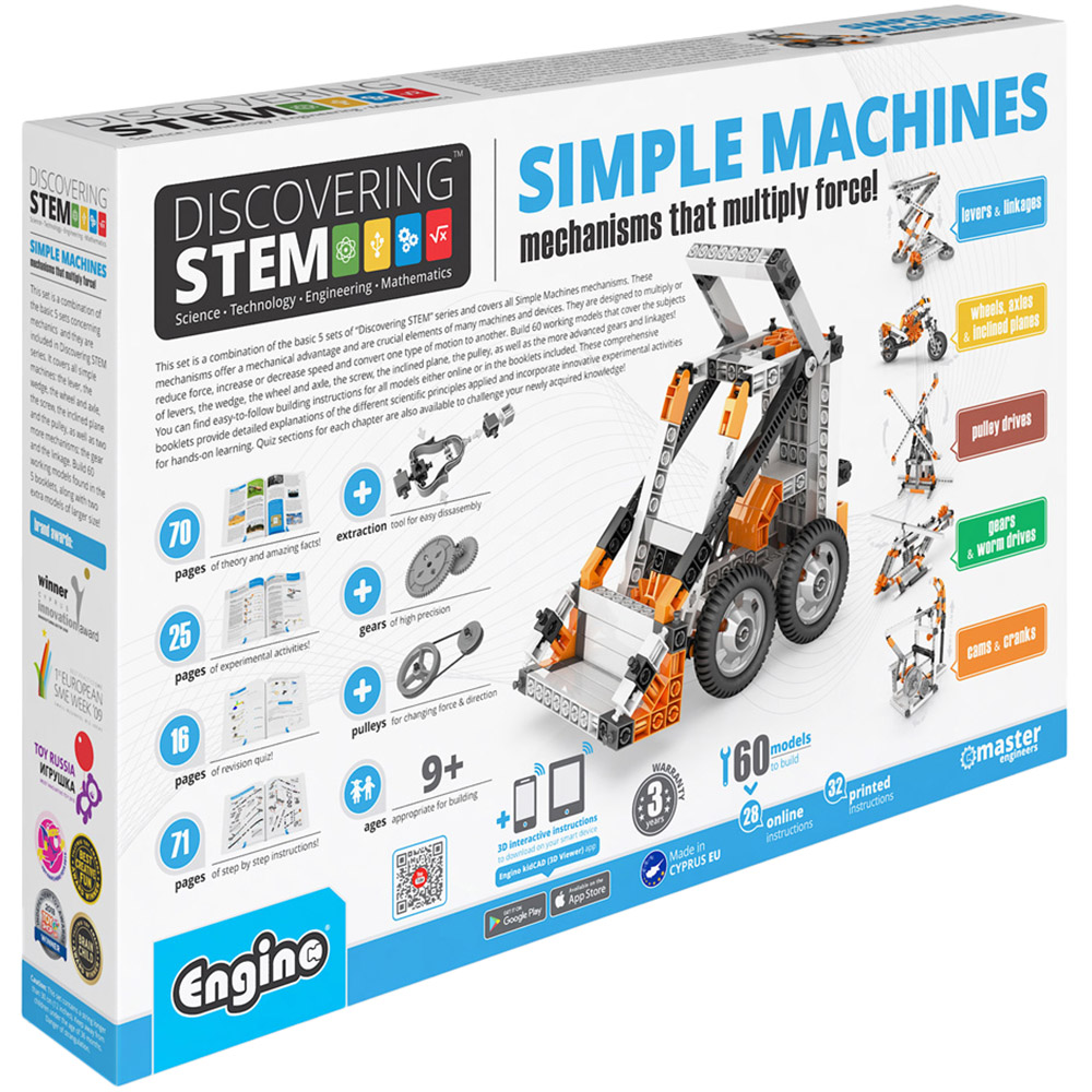 Engino Toys Multi Engino Stem Simple Machines Building Set Size 9