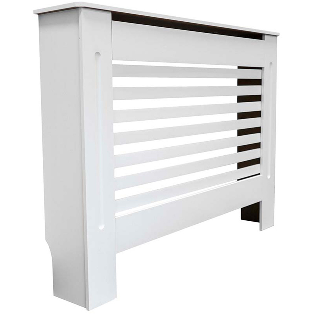 Jack Stonehouse Matt White Horizontal Line Radiator Cover Small