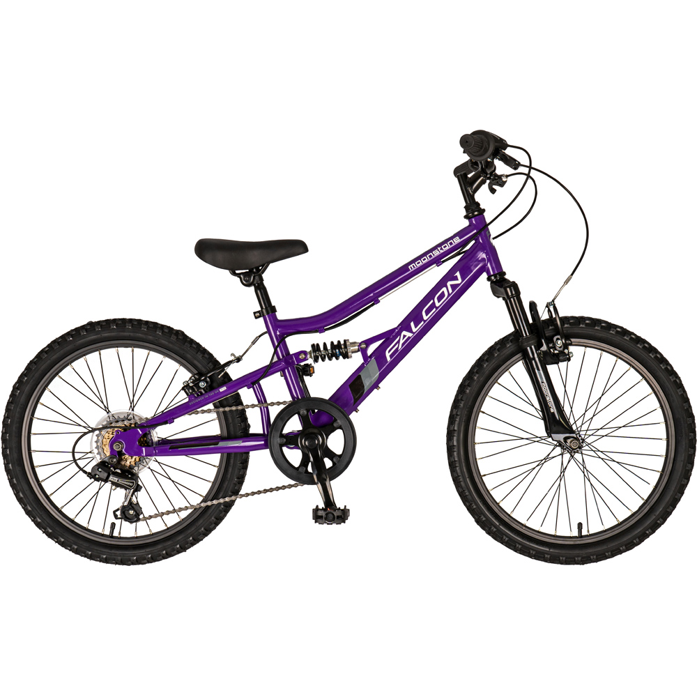 Falcon Moonstone 20 inch Purple Junior Bike - Kids Full Suspension Steel Mountain Bike