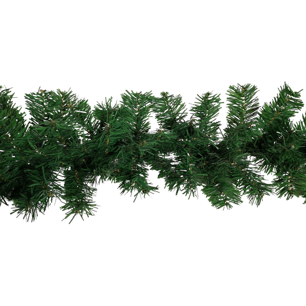 Samuel Alexander Premier Green Plain Christmas Garland 270cm