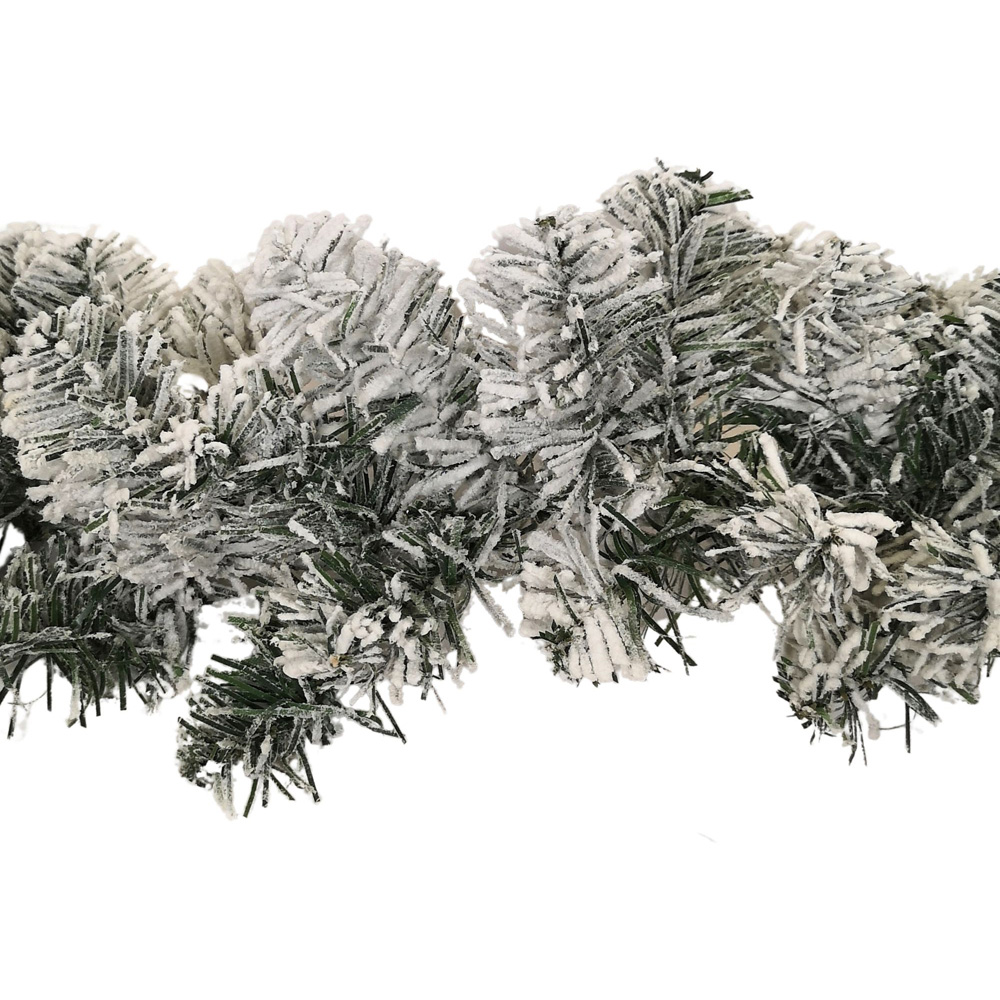 Samuel Alexander Kaemingk Snowflocked Christmas Garland 270cm