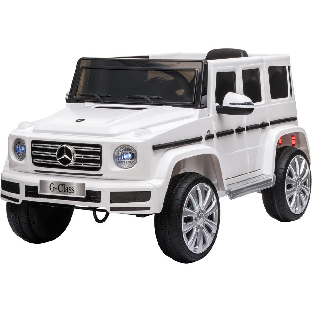 Mercedes Benz G500 Kids Ride On Electric Car - Tommy Toys - White 12V