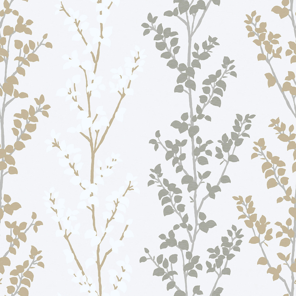 Galerie Nordic Elements Silver and Gold Wallpaper
