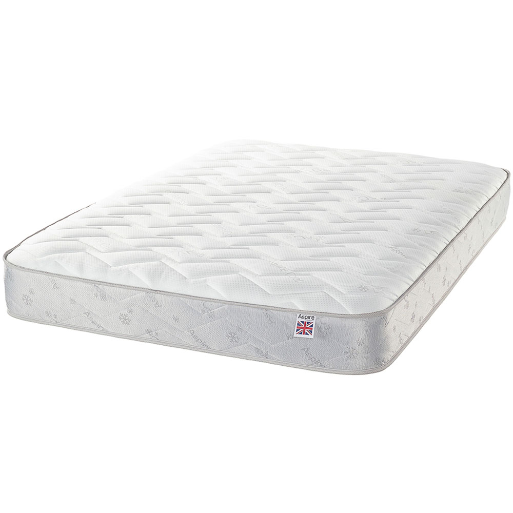 Aspire Small Single Cool Touch Diamond Memory Foam and Bonnell Spring Hybrid Mattress