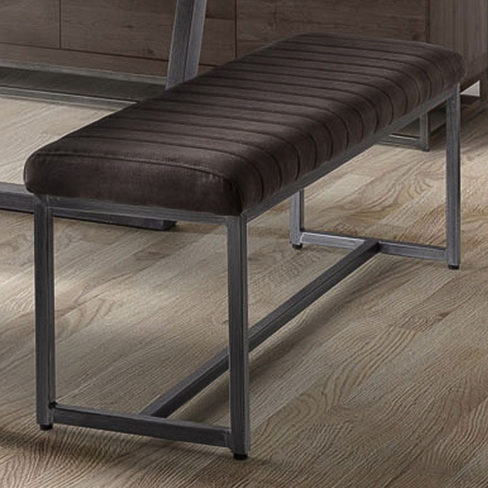 Julian Bowen Brooklyn 2 Seater Charcoal Dining Bench
